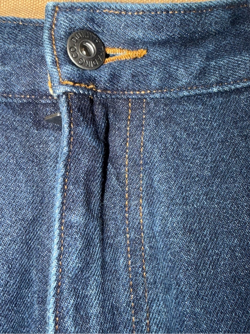 Duluth Trading Men's Dark Blue Denim Jeans 40X34 - Picture 2 of 6
